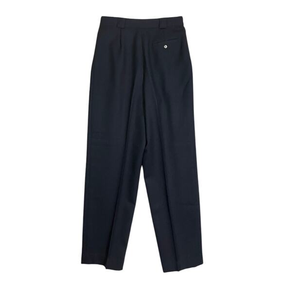 Giorgio Sant'Angelo Women's Navy Hi-Rise 100% Wool 29.5" Inseam Pants SZ 10 VTG - Picture 2 of 7